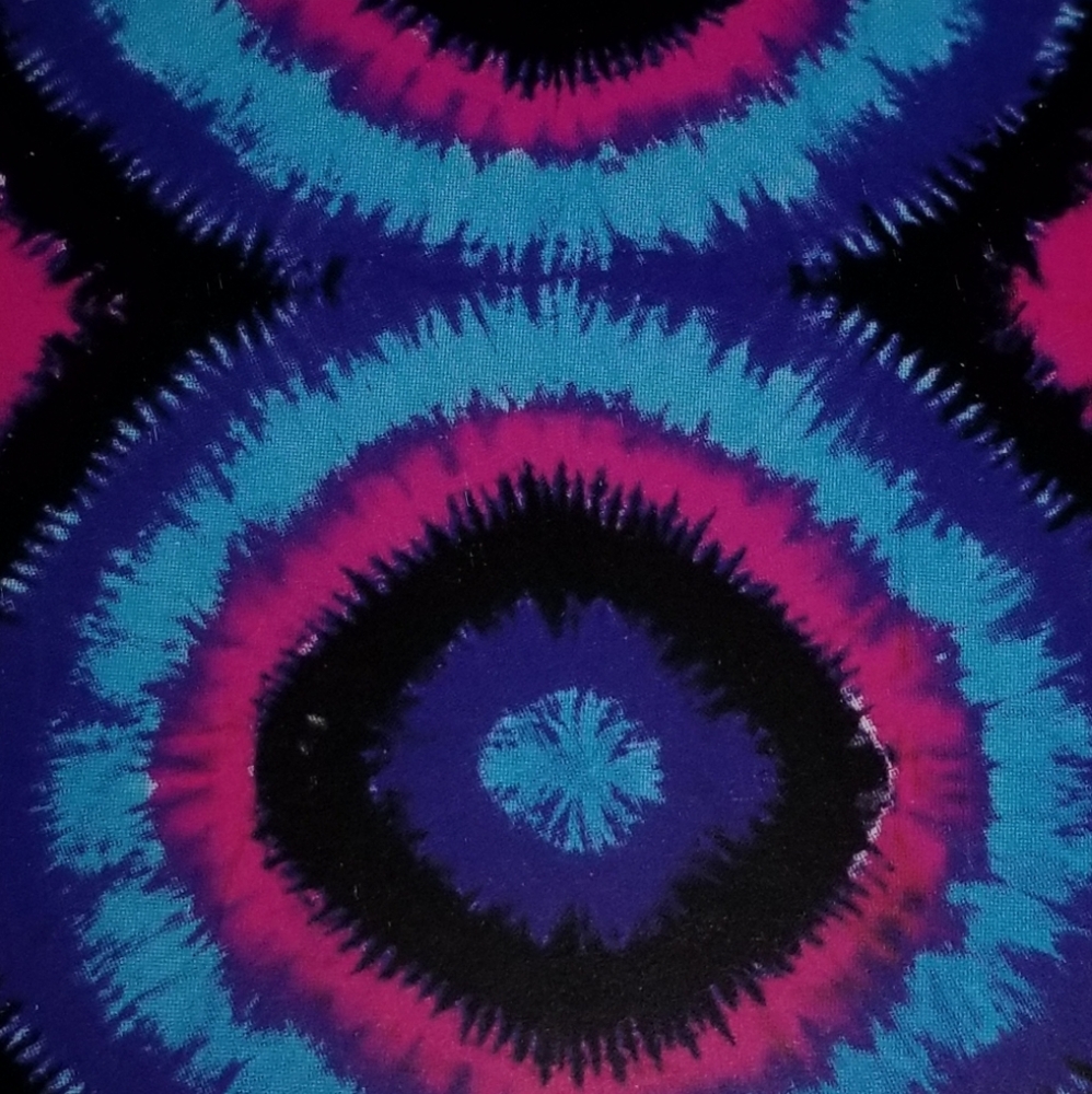 Lildy Beach Sarong Multi Color Tie Dye Fringed 45"